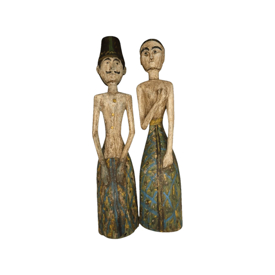 Antique Indonesian Loro Blonyo Marriage Figures