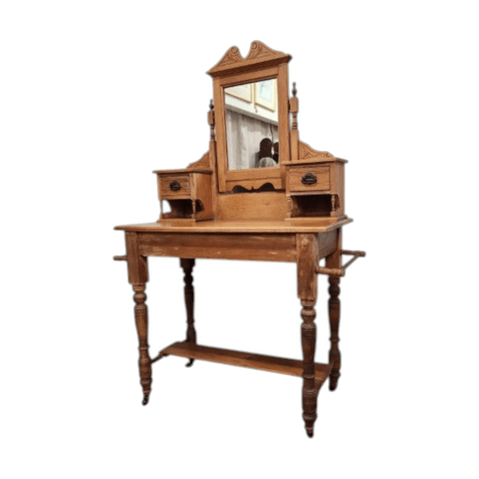 Antique Kauri Pine Mirrored Dresser