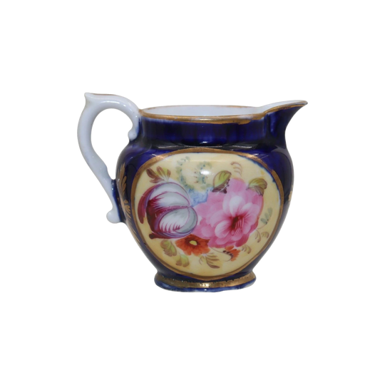 Hand painted miniature porcelain jug c 1820