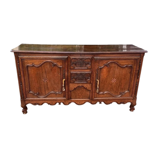 French Provincial Oak Enfilade Buffet, c.1760