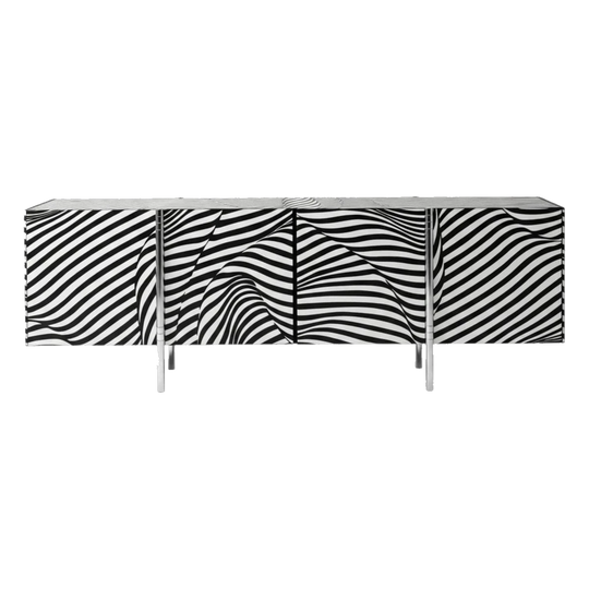 WOGG Sideboard, Model 'Stripes' — Trix & Robert Haussmann, Switzerland 1988