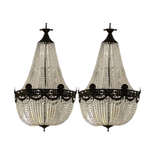 2 Empire Chandeliers Circa late 1900