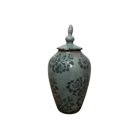 Blue-Grey Ceramic Ginger Jar