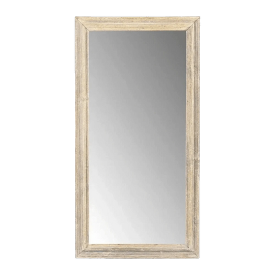 AGED TEAK DRESS MIRROR