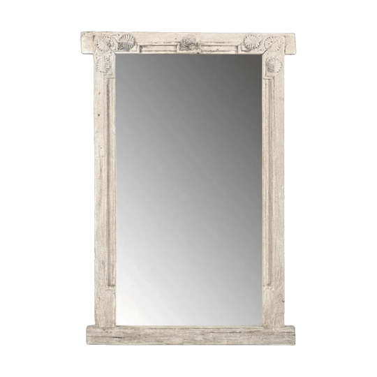 AGED TEAK DRESS MIRROR