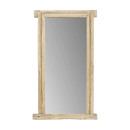 AGED TEAK DRESS MIRROR