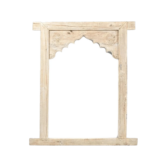 AGED TEAK VANITY MIRROR