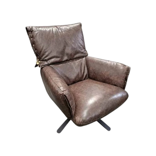 MCM Vintage Leather Armchair in Whisky Colour