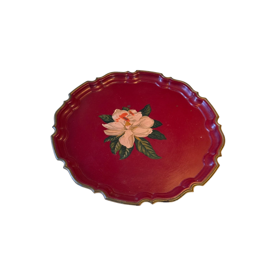 Vintage English Tole Ware Serving Tray - Mid 20th Century
