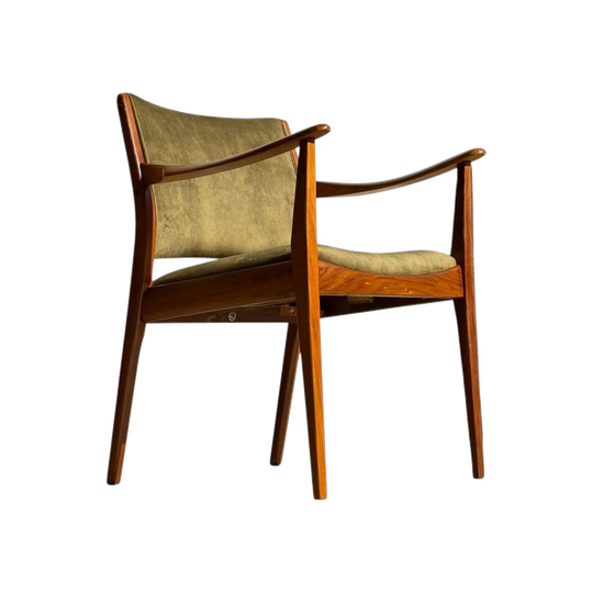 TH Brown Blackwood Armchair – Fully Restored