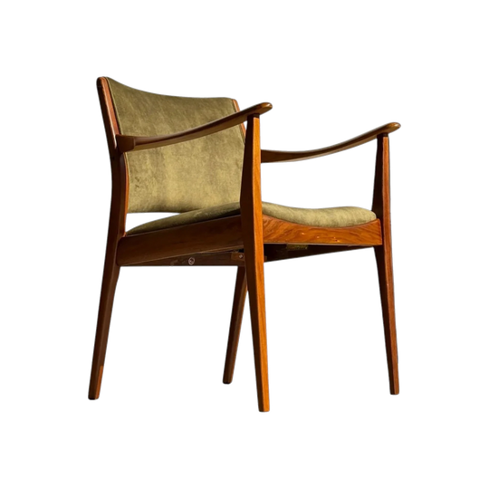 TH Brown Blackwood Armchair – Fully Restored