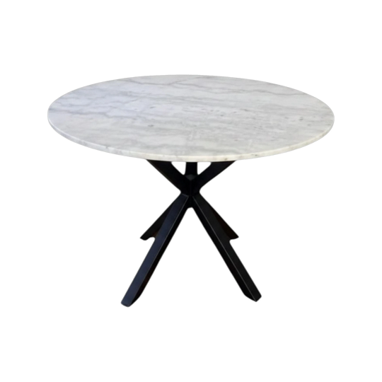 Marble top dining table 110cm