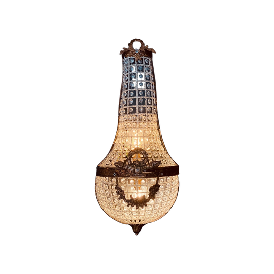 Empire Style Basket Wall Sconce