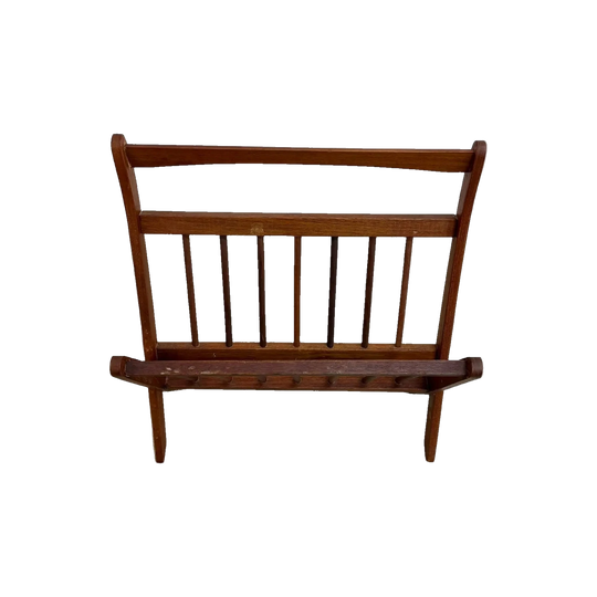 Mid Century Teak Magazine Rack