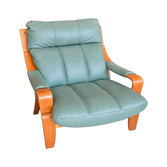 Scandinavian Tessa-style Leather Armchair