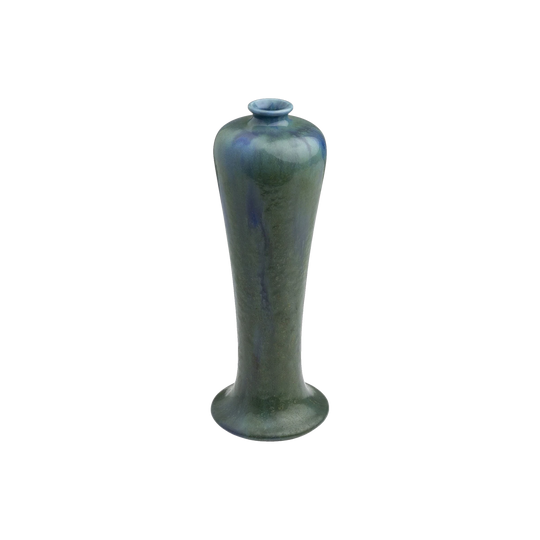 Ruskin Pottery Green and Blue Glazed Mei Ping Shaped Vase
