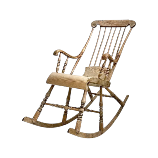 Scandinavian Antique Rocking Chair