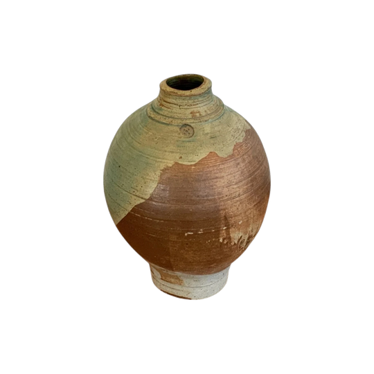 Australian Ceramic Vase in green tones