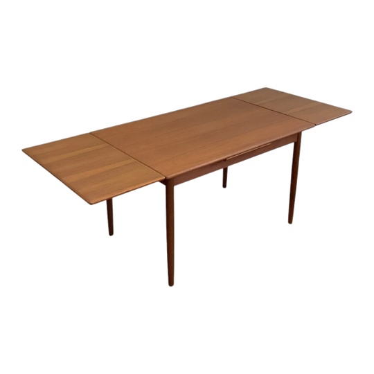 Restored Danish Teak Extension Dining Table