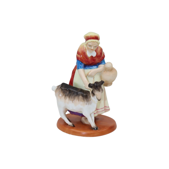 Royal Worcester figure by Phoebe Stabler-Old Goat Woman