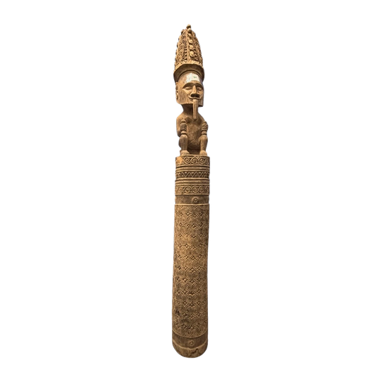 1540: Monumental Carved Totem Sculpture