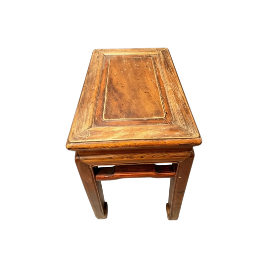 Chinese Wood Stool Bench Rectangular Small Side Table