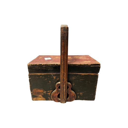 1423: Antique Chinese Wooden Food / Wedding Carrier Box