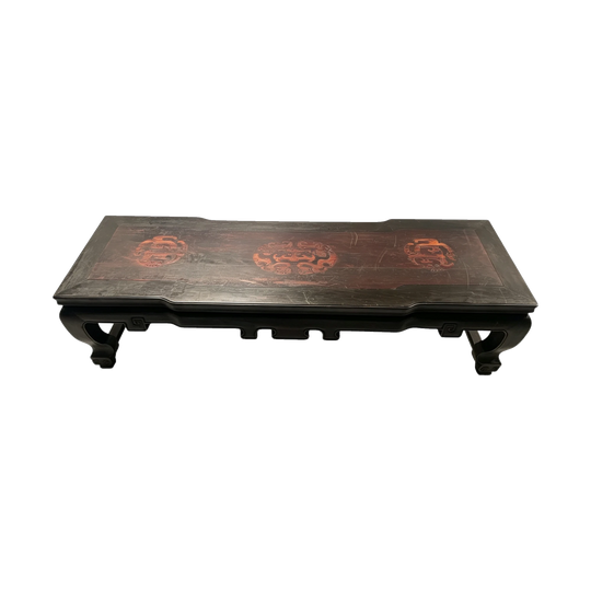 Vintage Chinese Opium Coffee Table Carved Wood Tea Table Kang Table