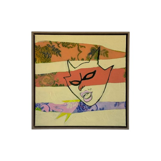 ‘Striped Bright Eyes’ Original Wall Art by Australian Artist MLAK – Karlee Mackie