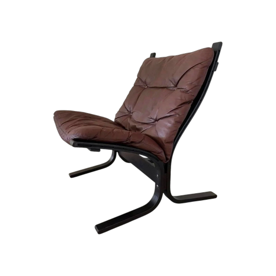 Vintage Westnofa "Siesta" Leather Lounge Chair by Ingmar Relling