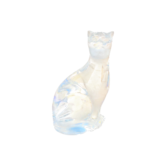 Signed Waterford Crystal Cat Figurine, Irish Sitting Cat (7cm)