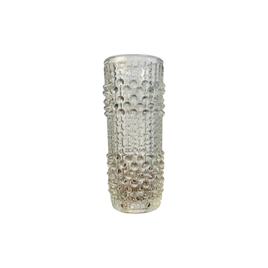 Sklo Union Candlewax Vase | František Pečený Czech Pressed Glass (18.5cm)
