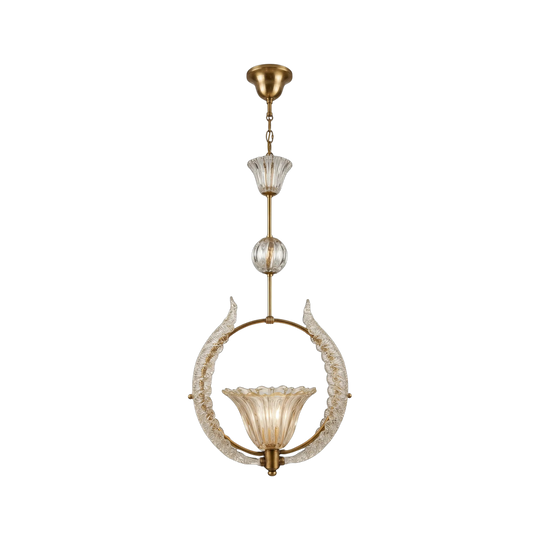 1940's Barovier & Toso Art Deco Pendant