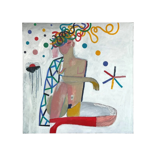 ‘Girl On The Wildside With A Red Boot’ Original Wall Art by Australian Artist Angie Goto