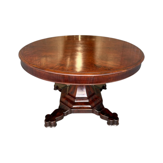 A Victorian Figured Mahogany Centre Table, c.1850