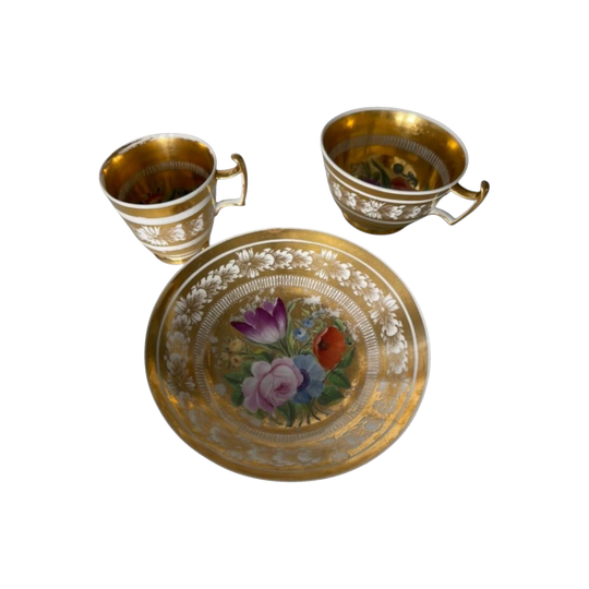 Antique 3 piece cups & Saucer
