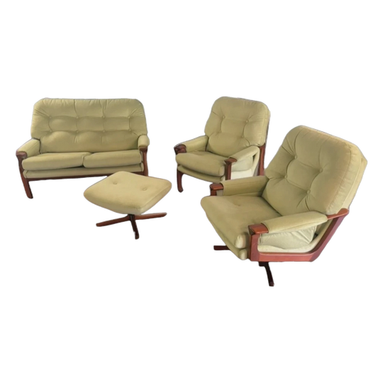 Tessa 4 piece lounge suite. Fully reupholstered.