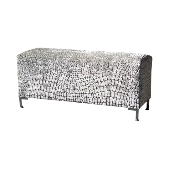 Bespoke Ottoman in Designers Guild "Nabucco Pearl"