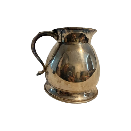 Vintage Silver Plated Iced Water Jug USA Serving Pitcher Marked Plate