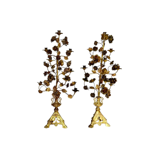 Pair of Church Alter Candelabra