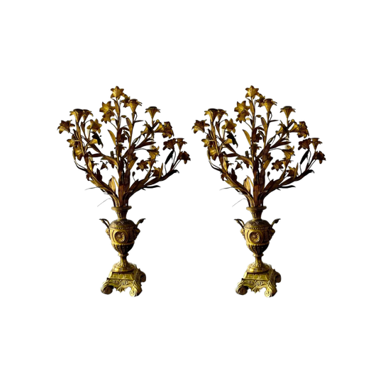 A pair of antique French Candelabra