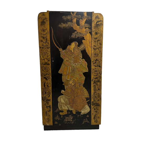 Art Deco Lacquered Chinoiserie Japanese Wardrobe/ Cabinet *
