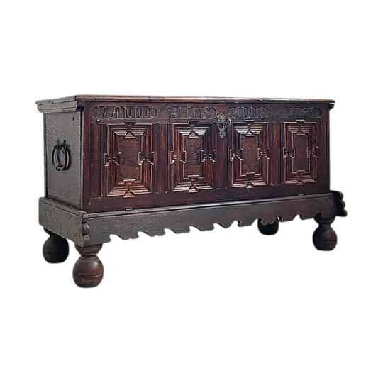 Antique European Oak Sideboard