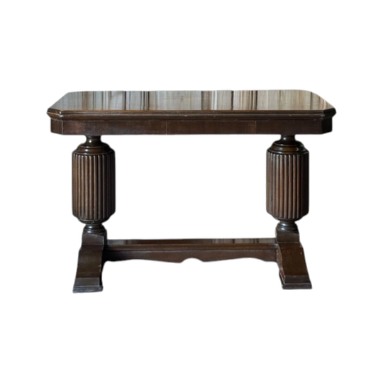 Vintage Art Deco Diamond-Matched Veneer Occasional Table - Circa 1930s