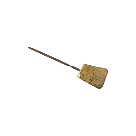Antique French Brass Spatula With Iron Handle