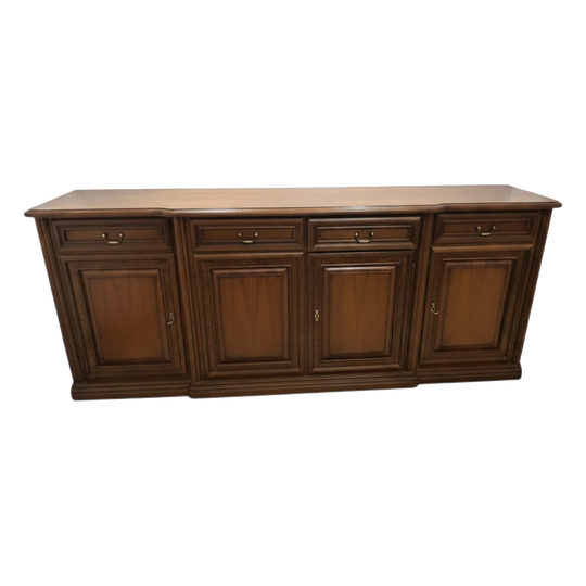 Vintage Italian Maronese Timber Buffet / Sideboard – 4 Door, 4 Drawer