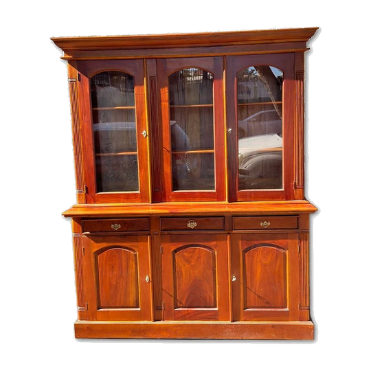 Large Classic Timber Buffet / Display Cabinet
