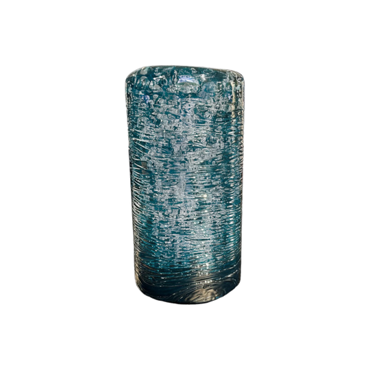 Large Textured Turquoise Glass, by Jacapo Foggini, Jungle Collection