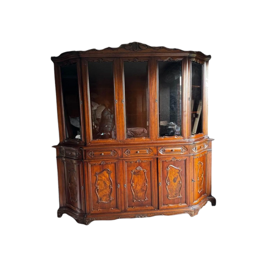 Solid timber large buffet sideboard display cabinet Made in Italy new condition