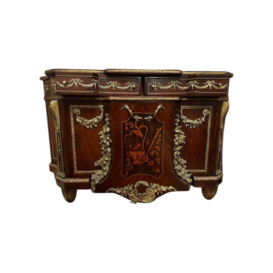 French 19th Century Louis XVI Style Bronze Mounted Commode Cabinets sideboard